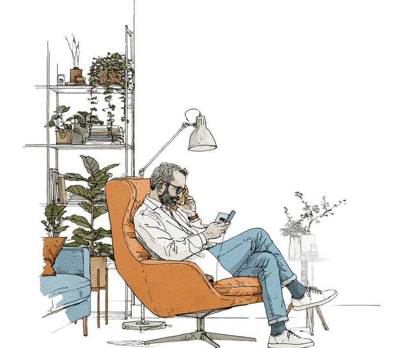 رسم توضيحي لملف أخصائي نفسي على PsyHouse